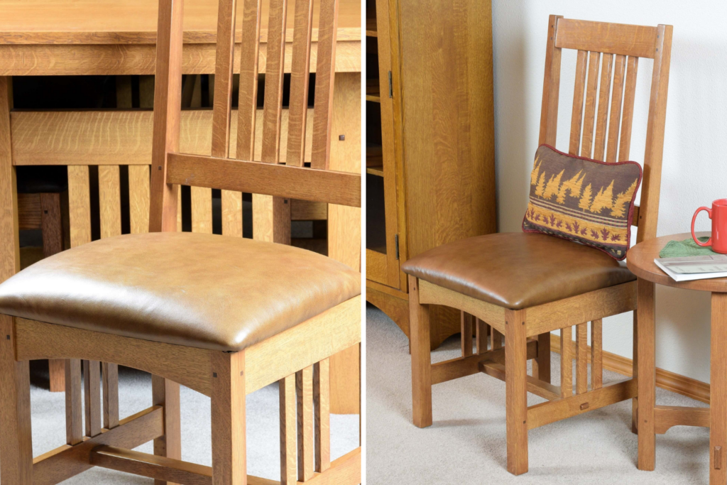 Now you know how to reupholster a dining room chair!