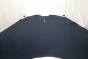 Deep blue genuine cowhide leather laying flat on a table 