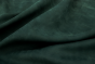 Deep green colored nubuck material for use in upholstery