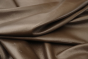 Close up picture of mocha brown full grain upholstery leather