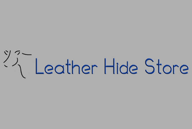 Picture showing the characteristics of an aqua full grain leather hide