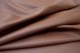 Picture showing the characteristics of an amaretto brown Italian leather hide