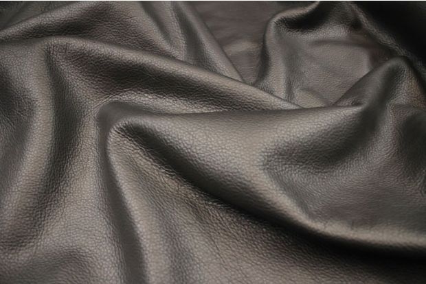 Textured BLACK Leather Sheets // Real Pebbled Leather Fabric// Genuine Leather  Hides for Sewing //BUMPY BLACK 846, 2oz/ 0.8 Mm -  Norway