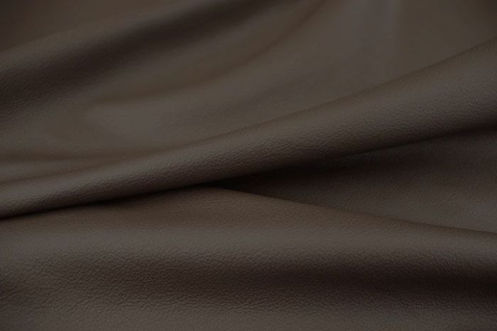 Picture of draping dark brown natural grain genuine leather 