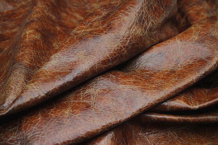 Western Mesquite Upholstery Leather Hide