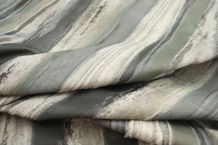 Close up of multitone teal hair on hide leather for upholstery