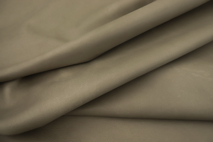 Close up of multitone fawn full grain upholstery leather 
