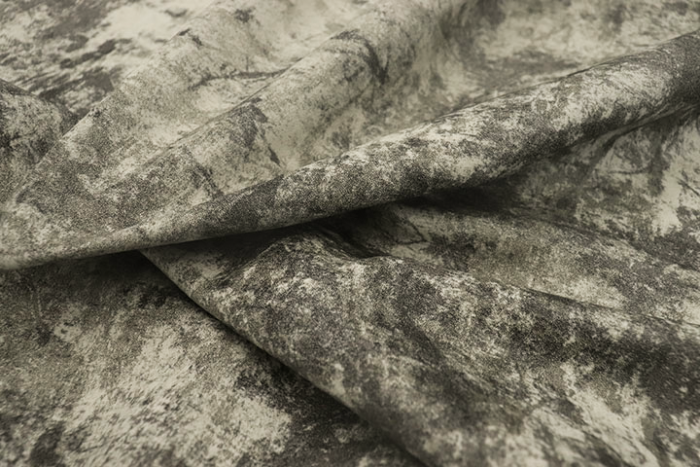 Close up of grey designer upholstery leather 