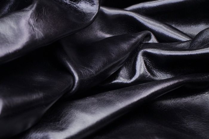 Restoration Black Distress Leather Hide