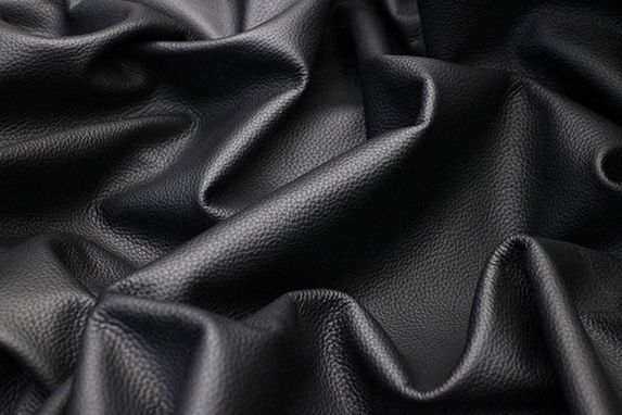 Textured BLACK Leather Sheets // Real Pebbled Leather Fabric// Genuine Leather  Hides for Sewing //BUMPY BLACK 846, 2oz/ 0.8 Mm -  Singapore
