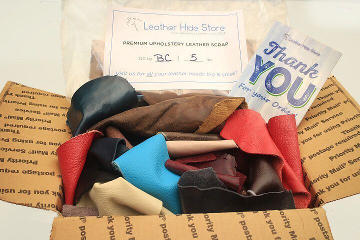 Leather scarps box