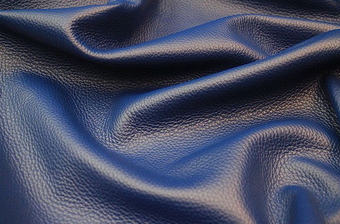 Detroit Cobalt Leather Upholstery Hide